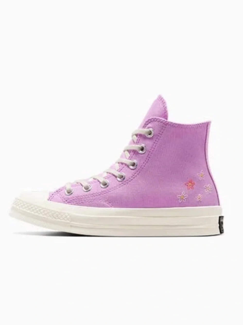 Converse Chuck 70 High Tops “Little Flowers” Grape Fizz Women’s Sz 9.5/Mens 7.5 - Picture 4 of 11